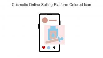 Cosmetic Online Selling Platform Colored Icon In Powerpoint Pptx Png And Editable Eps Format