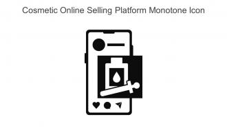 Cosmetic Online Selling Platform Monotone Icon In Powerpoint Pptx Png And Editable Eps Format