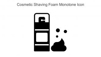 Cosmetic Shaving Foam Monotone Icon In Powerpoint Pptx Png And Editable Eps Format