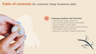 Cosmetic Shop Business Plan Powerpoint Presentation Slides Graphical Designed