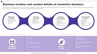 Cosmetics Company Overview Powerpoint Ppt Template Bundles BP MM Impressive Professionally