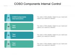 Coso components internal control ppt powerpoint presentation outline layout cpb