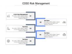 Coso risk management ppt powerpoint presentation infographic template icon