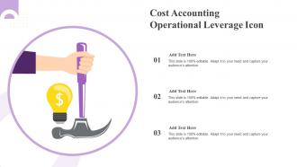 Cost Accounting Operational Leverage Icon