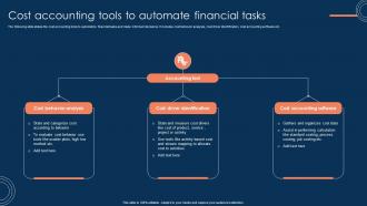 Cost Accounting Tools To Automate Financial Tasks