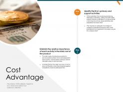 Cost Advantage Strategic Management Value Chain Analysis Ppt Brochure