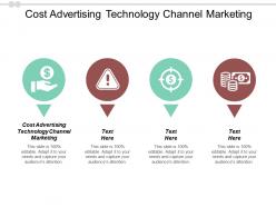 Cost advertising technology channel marketing ppt powerpoint presentation styles graphics cpb
