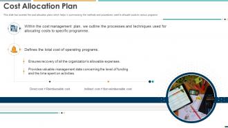 Cost Allocation Plan Slide Summarizing Methods Procedures Ppt Guidelines