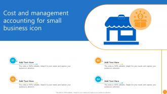 Cost And Management Accounting For Small Business Icon
