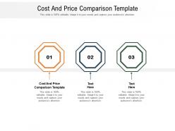 Cost and price comparison template ppt powerpoint presentation infographic template objects cpb