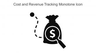 Cost And Revenue Tracking Monotone Icon In Powerpoint Pptx Png And Editable Eps Format