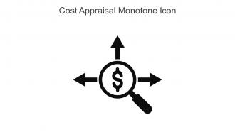 Cost Appraisal Monotone Icon In Powerpoint Pptx Png And Editable Eps Format