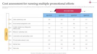 Cost Assessment For Running Multiple Efficient Tour Operator Advertising Plan Strategy SS V