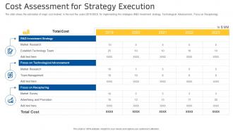 Cost assessment for strategy execution decline sales companys smartphone equipment