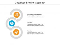 Cost based pricing approach ppt powerpoint presentation infographic template themes cpb