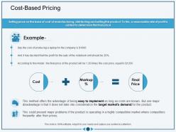 Cost based pricing market where ppt powerpoint presentation professional good