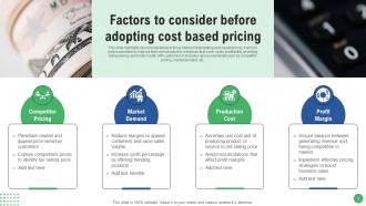 Cost Based Pricing Powerpoint Ppt Template Bundles Adaptable Researched