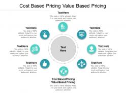 Cost based pricing value based pricing ppt powerpoint presentation infographics clipart images cpb