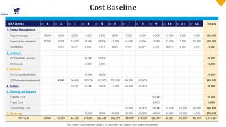 Cost baseline build the schedule and budget bundle ppt file background images