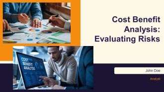 Cost Benefit Analysis Evaluating Risks PPT Mockup AT