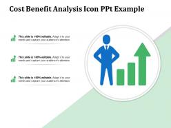 Cost benefit analysis icon ppt example