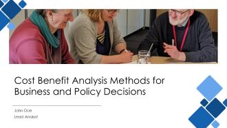 Cost Benefit Analysis Methods For Business And Policy Decisions PPT Sample AT