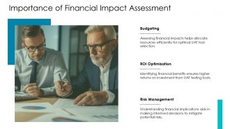 Cost Benefit Analysis Of UAT Testing Tools Financial Impact PPT Structure ACP Content Ready Customizable