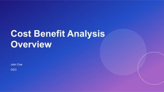 Cost Benefit Analysis Overview PPT Structure ACP