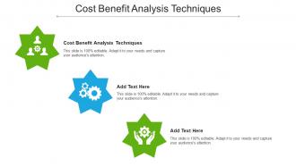 Cost Benefit Analysis Techniques Ppt Powerpoint Presentation Styles Styles Cpb