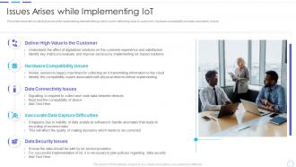 Cost benefits iot digital twins implementation issues arises while implementing iot