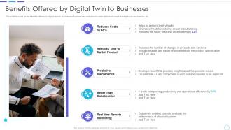 Cost benefits t digital twins implementation benefits offered digital twin businesses