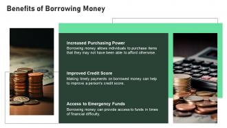 Cost Borrowing Money powerpoint presentation and google slides ICP Interactive Informative