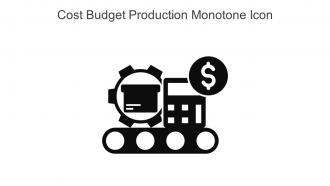 Cost Budget Production Monotone Icon In Powerpoint Pptx Png And Editable Eps Format