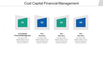 Cost capital financial management ppt powerpoint presentation infographic template cpb