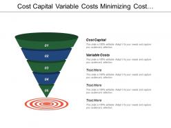 Cost capital variable costs minimizing cost management buy