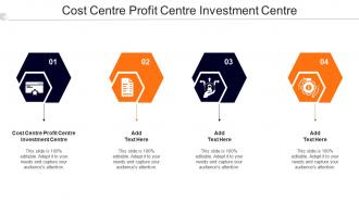 Cost Centre Profit Centre Investment Centre Ppt Powerpoint Presentation Model Cpb