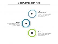Cost comparison app ppt powerpoint presentation portfolio template cpb