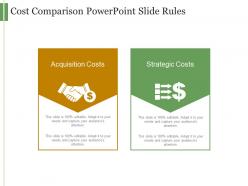 Cost comparison powerpoint slide rules