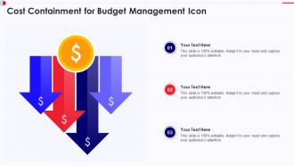 Cost Containment For Budget Management Icon