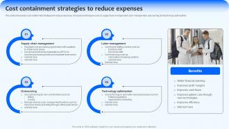 Cost Containment Strategies To Reduce Implementing Management Strategies Strategy SS V