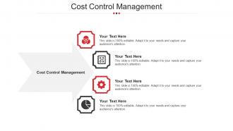 Cost Control Management Ppt Powerpoint Presentation Gallery Professional Cpb