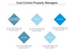 Cost control property managers ppt powerpoint presentation pictures templates cpb