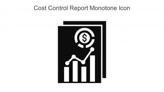 Cost Control Report Monotone Icon In Powerpoint Pptx Png And Editable Eps Format