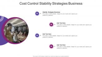 Cost Control Stability Strategies Business In Powerpoint And Google Slides Cpb