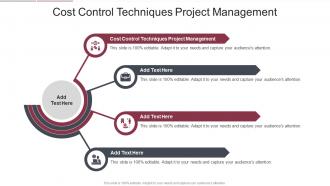 Cost Control Techniques Project Management In Powerpoint And Google Slides Cpb