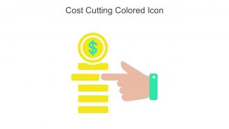 Cost Cutting Colored Icon In Powerpoint Pptx Png And Editable Eps Format