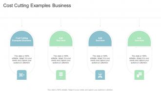 Cost Cutting Examples Business In Powerpoint And Google Slides Cpb
