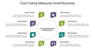 Cost Cutting Measures Small Business Ppt Powerpoint Presentation Slides Microsoft Cpb