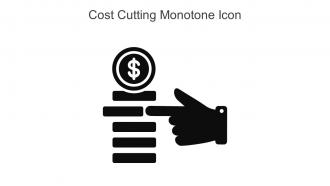 Cost Cutting Monotone Icon In Powerpoint Pptx Png And Editable Eps Format