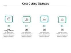Cost cutting statistics ppt powerpoint presentation professional mockup cpb